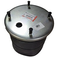 Пневморессора  со стаканом 4 шпильки M12 1 отверстие штуцер M22 стальной стакан SMARTTECH | ТопДизель