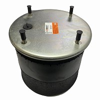 Пневмоподушка со стаканом 4 шп. M12. 1 отв. штуц. M22. стальной стакан 4 отв. M12 SAF/ROR/Trailor/Volvo Connect | ТопДизель