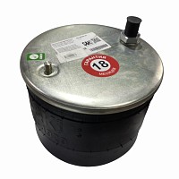 Пневмоподушка cо стаканом H140 d259 1шп. M24x1,5/M16x1,5. 1шп-штуц. M12 поршень шп D15x30 Renault Kerax/Premium S&K | ТопДизель