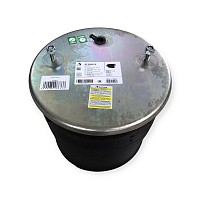 Пневмоподушка со стаканом ( 2 шпильки M12 смещение 25, 1 отверстие-штуцер M22, поршень стальной, 12 отверстий М16) BPW Sampa | ТопДизель