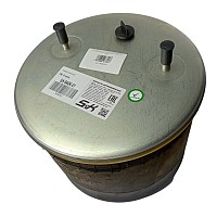 Пневмоподушка со стаканом 2 шп. M12 смещ. 25 1 отв. штуц. M22 поршень стальной 6 шп. M16 BPW S&K GMBh | ТопДизель