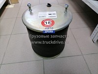 Пневмоподушка со стаканом (2 шпильки M12, смещение 25, 1 отверстие под штуцер M22, поршень стальной, 4 отверстия M12) SAF S&K GMBh | ТопДизель
