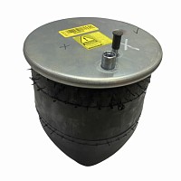 Пневмоподушка без стакана 1 шп-шт. M16 смещ. 84 1 шп. M12 поршень стальной 1отв. M18 MAN TGA/TGS/TGX Turtech | ТопДизель