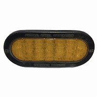 Фонарь овальный жёлтый LED 12-24V Freightliner/International/Volvo VNL Federal | ТопДизель