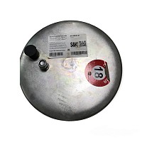Пневмоподушка без стакана (1 шпилька M12, 1 штуцер M16, смещение 35) MAN TGA  S&K GMBH | ТопДизель