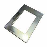 Пластина кронштейна полурессоры !101x140x4.5 регулировочная центр квадрат вварная \BPW SAMPA | ТопДизель