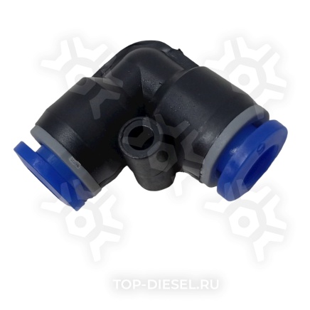 90206 Фитинг угловой D6мм пластиковый Белавтокомплект купить рис.2