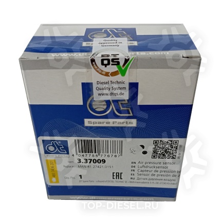 337009 Датчик давления воздуха M12x1.5 Omn MAN DT купить рис.4