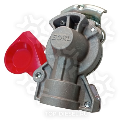 35210040010 Соединительная головка красная M22x1.5 с клапаном на тягач SORL купить рис.2